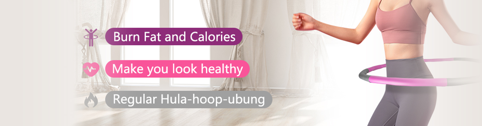 VANBAR Fitness Hula Swingfit Hoola Erwachsene & Kinder zur Gewichtsabnahme und Massage, Abnehmbarer 8 Segmente Hoop Reifen